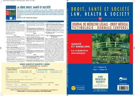 Emprunter Journal de médecine légale Volume 58 N° 7/2015 livre