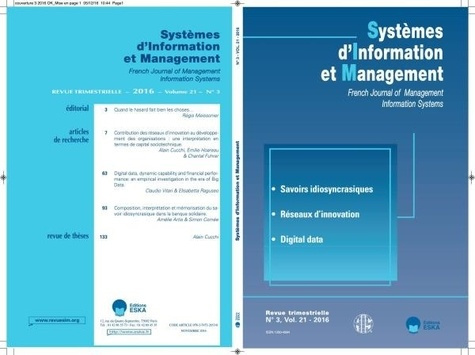 Emprunter Systèmes d'Information et Management Volume 21 N° 3/2016 : Réseaux d'innovation livre