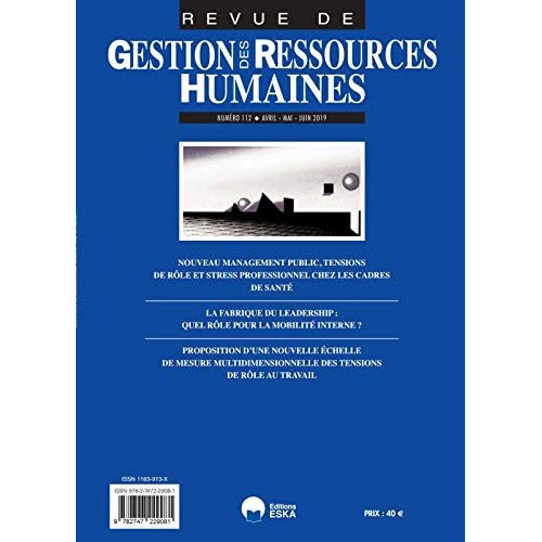 Emprunter NOUVEAU MANAGEMENT PUBLIC, TENSIONS DE RÔLE ET STRESS PROF.CADRES DE SANTE. Gestion des ressources h livre