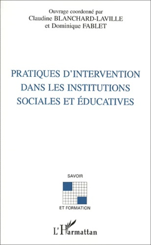 Emprunter Pratiques d'intervention dans les institutions sociales et éducatives livre