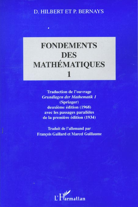 Emprunter Fondements des mathématiques. Tome 1 livre