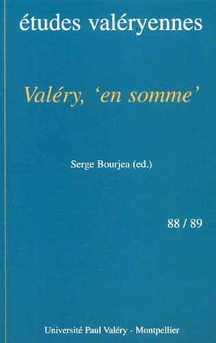Emprunter Bulletin des études valéryennes N° 88/89 Juin-Novembre 2001 : Valéry,