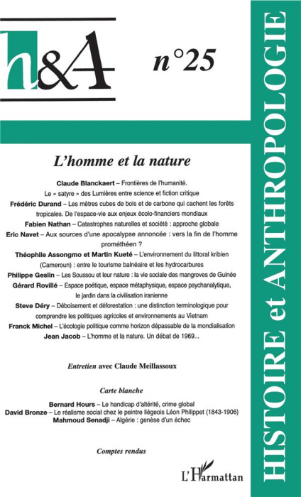 Emprunter L'homme et la nature. 25 livre