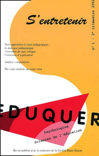 Emprunter Eduquer N° 1 deuxème trimestre 2002 : S'entretenir livre