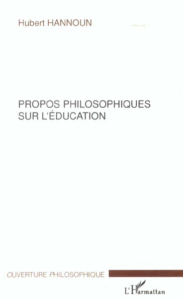 Emprunter Propos philosophiques sur l'éducation livre