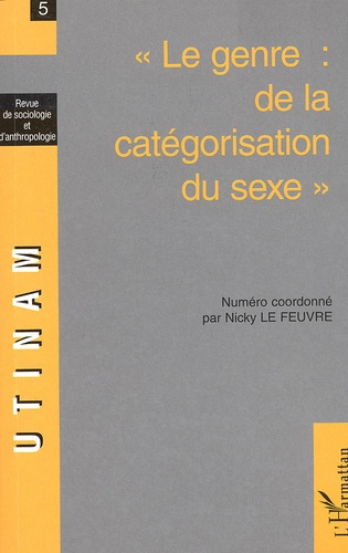 Emprunter GENRE DE LA CATEGORISATION DU SEXE livre