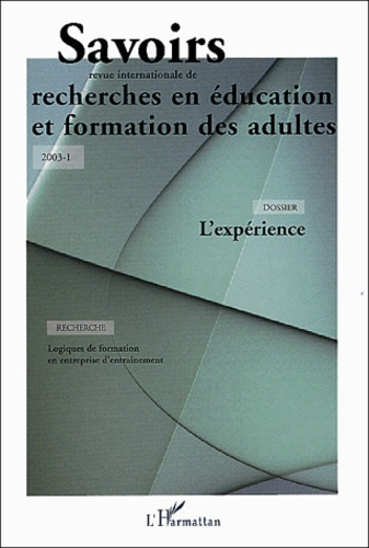 Emprunter Savoirs N° 1/2003 : L'expérience livre