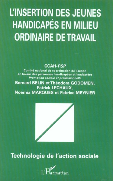 Emprunter L'insertion des jeunes handicapés en milieu ordinaire de travail livre