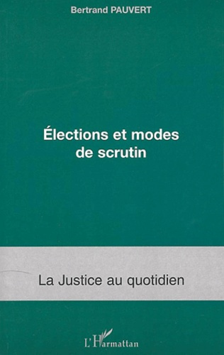 Emprunter Elections et modes de scrutin livre