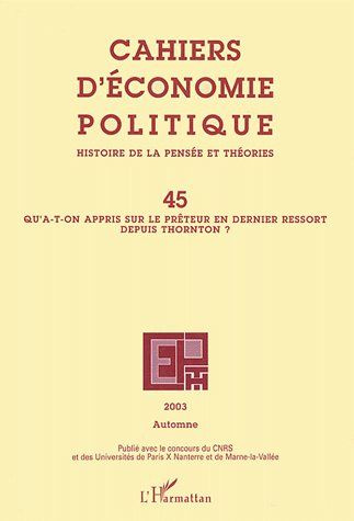 Emprunter Qu'a-t-on appris sur le prêteur en dernier ressort depuis Thornton ? livre