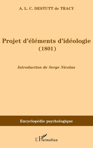 Emprunter Projets d'éléments d'idéologie (1801) livre