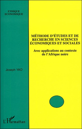 Emprunter Méthode d'étude et de recherche en sciences économiques et sociales. Avec applications au contexte d livre