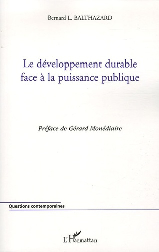 Emprunter Le développement durable face à la puissance publique livre