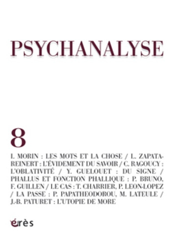 Emprunter PSYCHANALYSE 08 - LES MOTS ET LA CHOSE livre