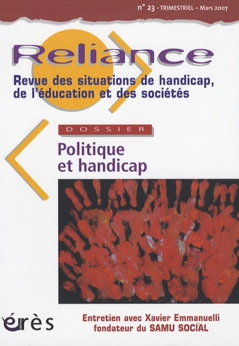 Emprunter Reliance N° 23, Mars 2007 : Politique et handicap livre