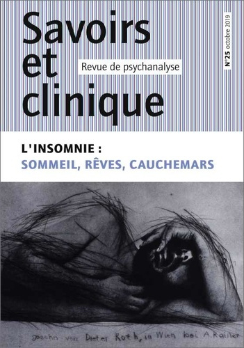 Emprunter Savoirs et clinique N° 25 : L'insomnie. Sommeil, rêves, cauchemars livre