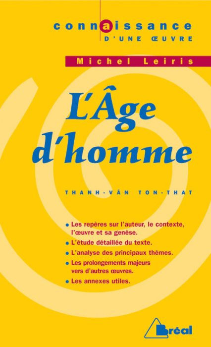 Emprunter L'Age d'homme. Michel Leiris livre