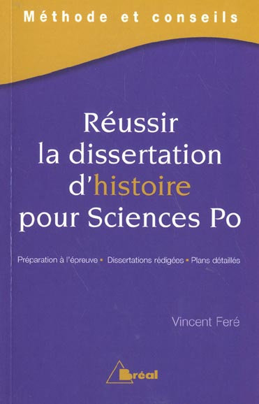 Emprunter Réussir la dissertation d'histoire pour Sciences Po livre