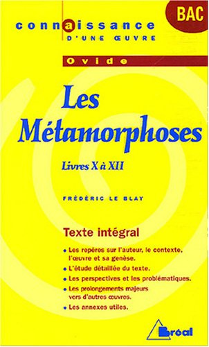 Emprunter Les Métamorphoses, Ovide. Livres X à XII livre