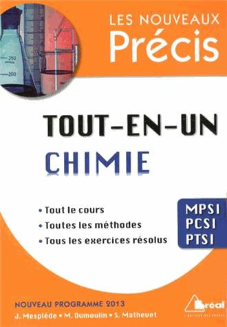 Emprunter Tout-en-un chimie MPSI-PCSI-PTSI livre