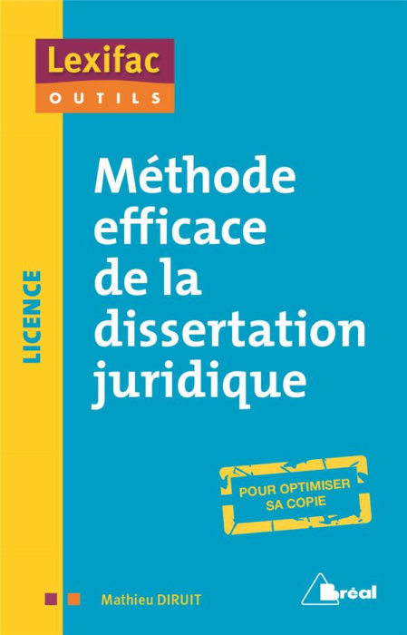 Emprunter Méthode efficace de la dissertation juridique livre