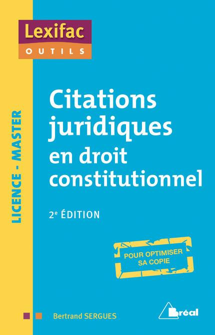 Emprunter Citations juridiques en droit constitutionnel. 2e édition livre