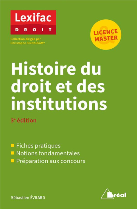 Emprunter Histoire du droit et des institutions. 3e édition livre