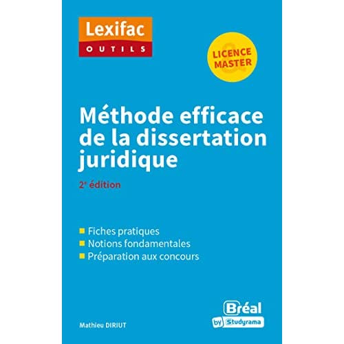 Emprunter Méthode efficace de la dissertation juridique. 2e édition livre