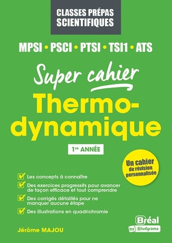 Emprunter Thermodynamique MPSI, PSCI, PTSI, ATS . 1re année livre