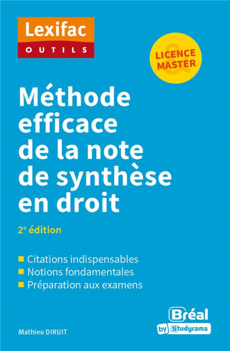 Emprunter Méthode efficace de la note de synthèse en droit. 2e édition livre