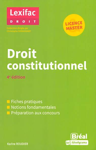 Emprunter Droit constitutionnel. 4e édition livre