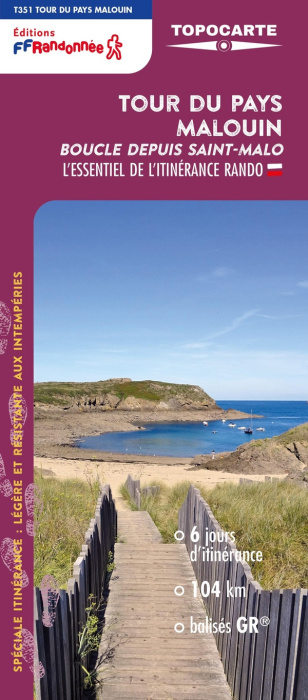Emprunter TOUR DU PAYS MALOUIN - BOUCLE DEPUIS SAINT-MALO REF T351 livre