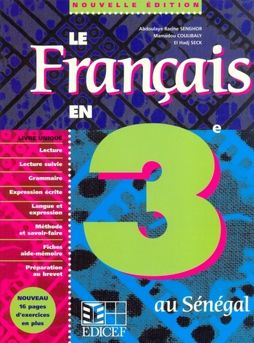 Emprunter Le francais en 3e senegal eleve livre