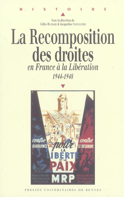 Emprunter La Recomposition des droites . En France à la Libération 1944-1948 livre
