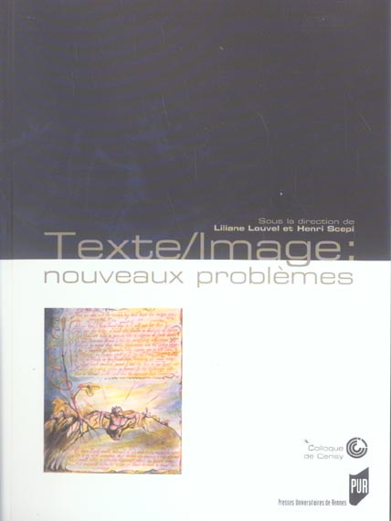 Emprunter Texte/Image : Nouveaux problèmes. Colloque de Cerisy livre
