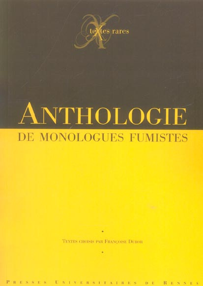Emprunter Anthologie de monologues fumistes livre