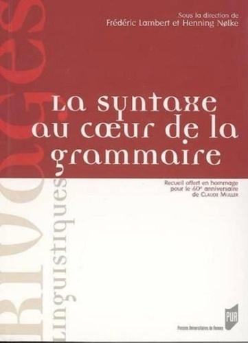 Emprunter La syntaxe au coeur de la grammaire livre
