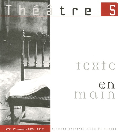 Emprunter Théâtres en Bretagne N° 22, 2e semestre 2005 : Texte en main livre