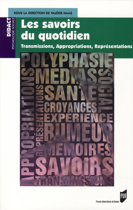 Emprunter Les savoirs du quotidien. Transmissions, appropriations, représentations livre