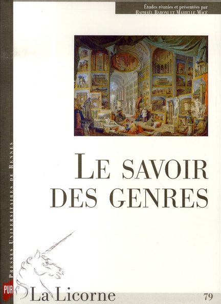 Emprunter La Licorne N° 79 : Le savoir des genres livre