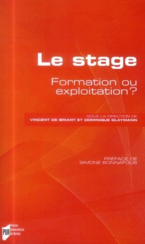 Emprunter Le stage. Formation ou exploitation ? livre