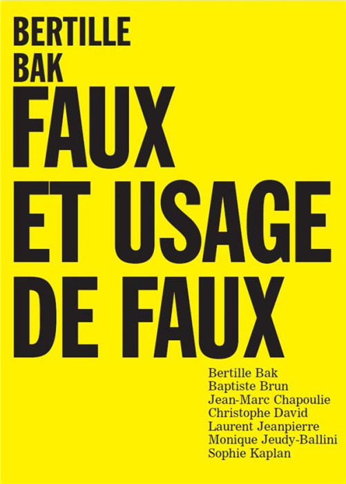 Emprunter Bertille Bak. Faux et usage de faux livre