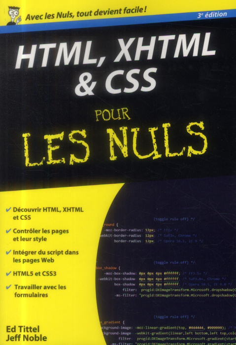 Emprunter HTML, XHTML & CSS pour les nuls. 3e édition livre