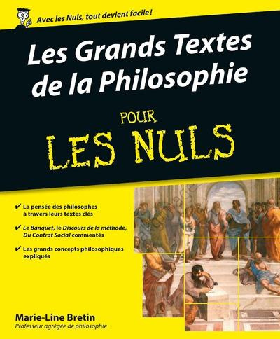 Emprunter Les grands textes de la philosophie pour les nuls livre