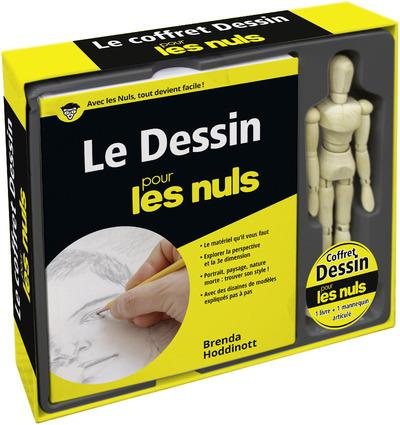 Emprunter Coffret Dessin pour les nuls. Contient : Le dessin pour les nuls, 1 mannequin articulé livre