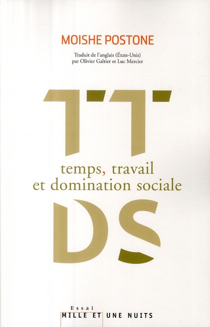 Emprunter Temps, travail et domination sociale. Une réinterprétation de la théorie critique de Marx livre