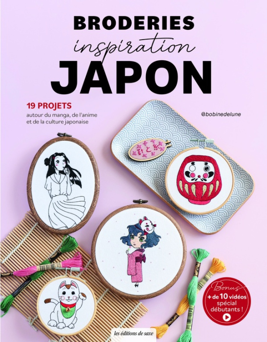 Emprunter Broderies inspiration Japon. 19 projets autour du manga, de l'animé et de la culture japonaise livre