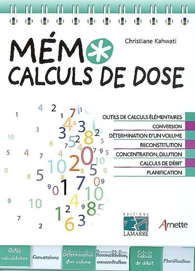 Emprunter MEMO CALCULS DE DOSE livre