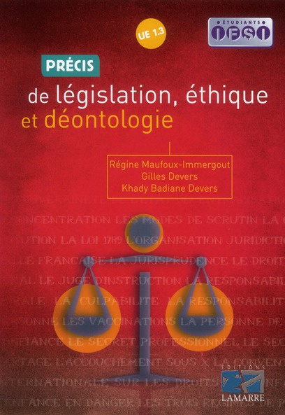 Emprunter PRECIS DE LEGISLATION, ETHIQUE ET DEONTOLOGIE livre