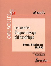 Emprunter Les années d'apprentissage philosophique. Etudes fichtéennes 1795-96 livre